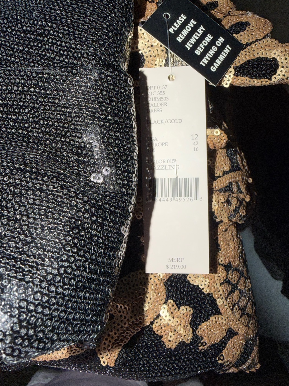 Nwt rare Katherine Kelly collection Calder sequin dress  mini $216 party summer - Picture 10 of 13